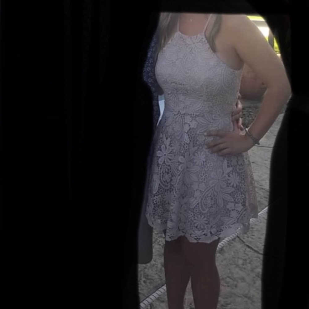 Nude lace dress